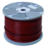 Audiokabel 2x1.5mm² rood/zwart 150m